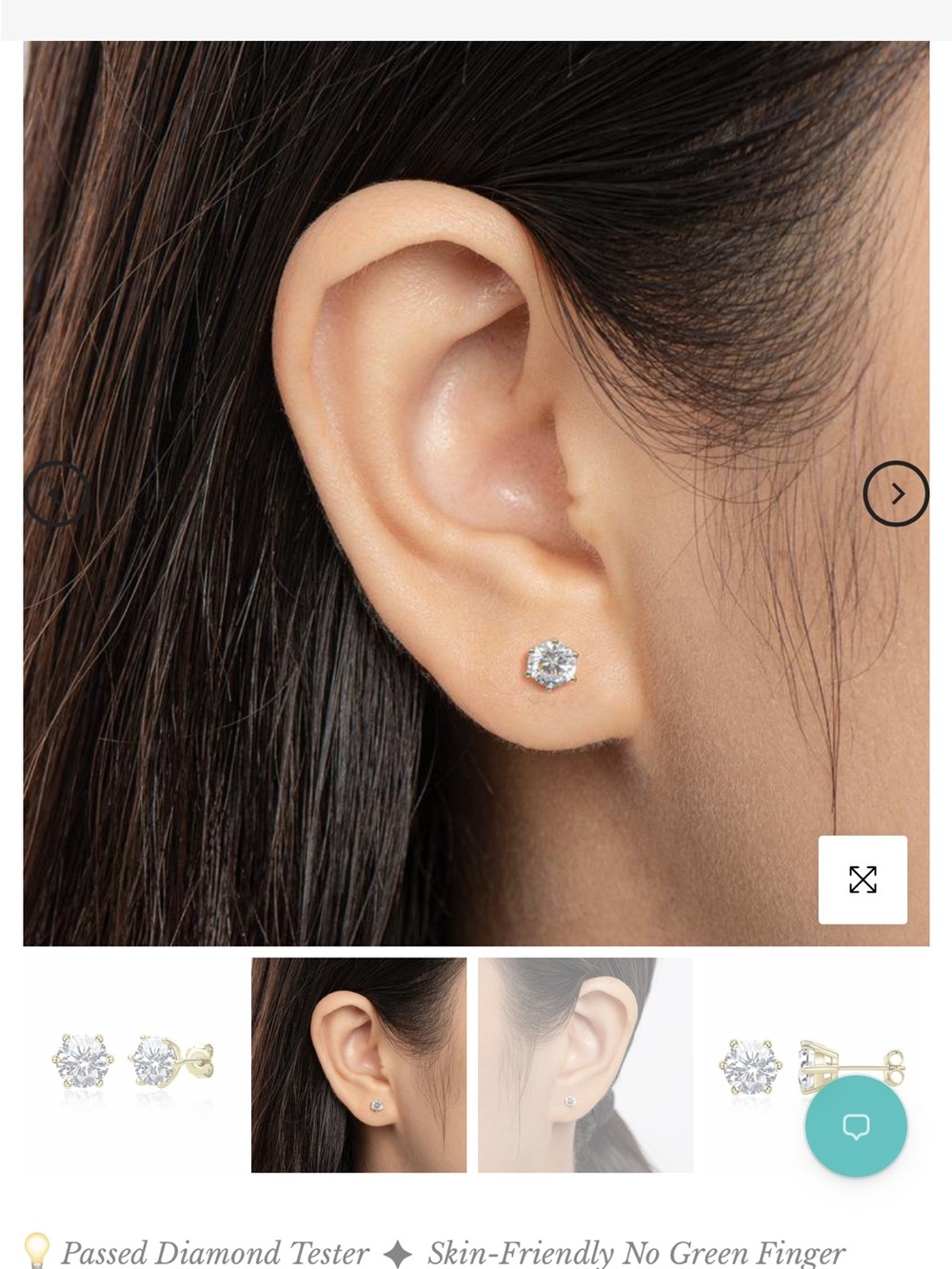Classic Round White Stud Earrings - Timeless Women's Jewelry